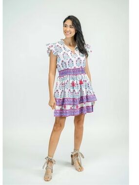 Victoria Dunn Stella Dress in Tropical Surf